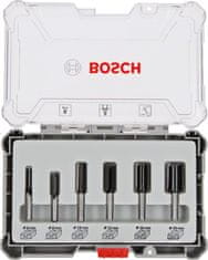 Bosch Sada nožů 6 ks. 8mm stopka