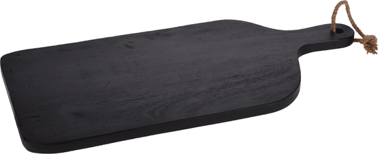 H & L Dřevěné prkénko / deska 59cm, černá
