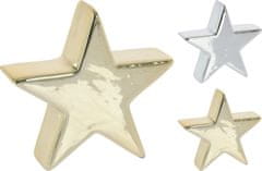 H & L Hvězda 9cm, zlatá, dekorace 