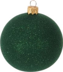 H & L Vánoční ozdoba koule matná 6cm, zelená 
