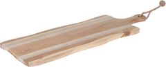 H & L Dřevěné krájecí prkénko 59x20x1,5cm, teak dřevo 