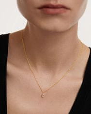 PDPAOLA Jemný pozlacený náhrdelník MIA CO01-476-U (řetízek, přívěsek)