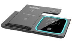PATONA bezdrátová nabíječka 3v1, pro Iphone, Apple Watch a sluchátka Airpods, vstup 9V/2A, 5V/3A