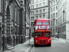 AG Design Autobus v Londýně, vliesová fototapeta 360x270 cm