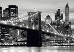 AG Design Brooklynský most v noci, fototapeta, 360x254 cm
