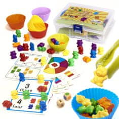 InnoVibe Dětská hra Medvídci pro počítání 61 dílů - Montessori