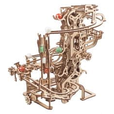 InnoVibe Ugears 3D dřevěné mechanické puzzle Kuličková dráha řetězová