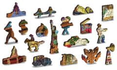 InnoVibe Wooden City Dřevěné puzzle Sladké dobrodružství 2v1, 1000 dílků EKO