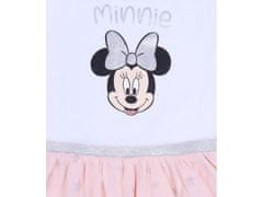 sarcia.eu Bílé a meruňkové, tylové šaty se stříbrnými hvězdami s Minnie Mouse 8 let 128 cm
