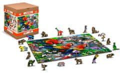 InnoVibe Wooden City Dřevěné puzzle Ostrov papoušků 2v1, 75 dílků EKO