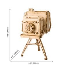 InnoVibe Vintage Fotoaparát - 3D dřevěná stavebnice