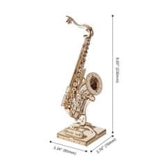 InnoVibe Saxofon - 3D dřevěná stavebnice