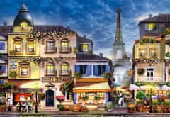 InnoVibe Wooden City Dřevěné puzzle Snídaně v Paříži 2v1, 300 dílků EKO