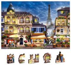 InnoVibe Wooden City Dřevěné puzzle Snídaně v Paříži 2v1, 150 dílků EKO