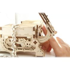 InnoVibe Ugears 3D dřevěné mechanické puzzle Starožitná šperkovnice