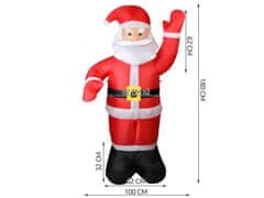 InnoVibe LED nafukovací Santa Claus - 180 cm