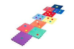 InnoVibe Barevné pěnové puzzle s puntíky na výuku počítání - 16 kusů