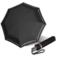 Knirps T.200 REFLECTIVE BLACK - elegantní plně automatický deštník
