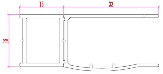 H K Rozšiřovací profil 15 mm pro sérii Melody D1, Melody D2, Melody B8 a Melody S4