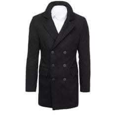 Dstreet Pánský dvouřadý zimní kabát POLOS černá cx0434 L