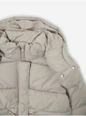 Tom Tailor Světle šedá holčičí prošívaná zimní bunda s odepínací kapucí Tom Tailor 128