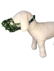 Palkar Nylonový náhubek pro psy vel. 2 22 cm x 7,5 cm černo-zelená