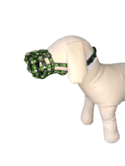 Palkar Nylonový náhubek pro psy vel. 1 18 cm x 6 cm černo-zelená