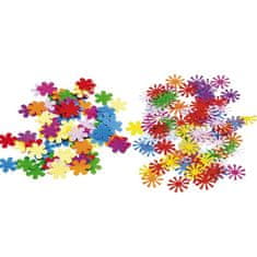 Amscan Barevné konfety květiny 15 g, mix tvarů