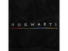 sarcia.eu Harry Potter Hogwarts Black, teplý župan pro chlapce, zavazovaný, s kapucí OEKO-TEX 6-7 let 116-122 cm