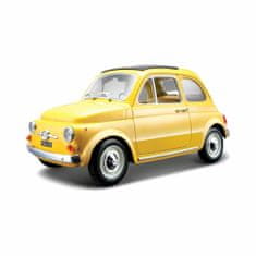 BBurago 1:24 Fiat 500L (1968) žlutá