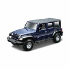 BBurago 1:32 Jeep Wrangler Unlimited Rubicon modrá metalíza
