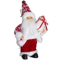 Dům Vánoc Ozdoba na stromeček Santa v červeném kabátku 18 cm