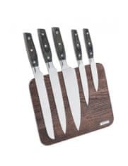 Brandani Sada 5 nožů v magnetickým dřevěným bloku BRANDANI