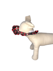 Palkar Nylonový náhubek pro psy vel. 0,5 14 cm x 4 cm černo-červená