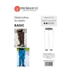Prošikulky Střih dětské kalhoty do nápletu BASIC | 80-176 - Česky