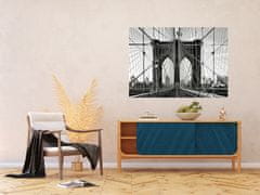 AG Design Brooklynský most v černobílé barvě, vliesová fototapeta, 150x110 cm
