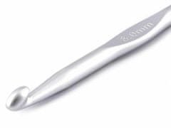 Kraftika 1ks (7mm) stříbrná háček na háčkování vel. 6; 7; 8; 9