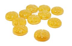 Kraftika Žluté kolo české skleněné korálky tabletu tvar beads český