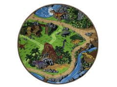 Dětský koberec Dino kruh, 1.60 x 1.60