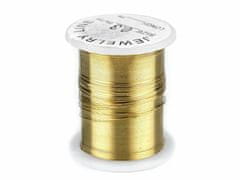 Kraftika 10ks zlatá dekorační drátek 0,3mm, návin 10m
