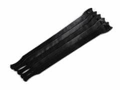 Kraftika 10ks černá stahovací páska na suchý zip délka 20 cm