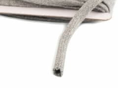 Kraftika 10m 11 šedá sv. oděvní / dekorační šňůra plochá šíře 10mm