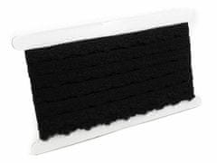 Kraftika 13.5m černá elastická krajka šíře 16mm, elastické krajky