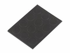 Kraftika 1karta černá samolepicí magnety, magnetické pásky