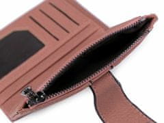 Kraftika 1ks 4 modrošedá dámská peněženka s přezkou 9,5x13,5cm