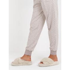 BERRAK Dámské pyžamo s kalhotami PAMELLA světle béžové BR-PI-9114_391288 XL