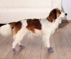 Trixie Protiskluzové šedé ponožky, 2 ks pro psy l-xl, boty