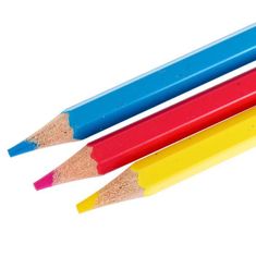 Kraftika Pastelky attomex, 24 barev, šestihranné plastové
