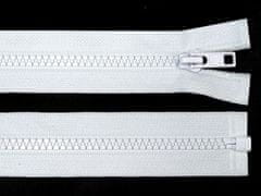 Kraftika 1ks 101 white kostěný zip šíře 5mm délka 70 cm bundový