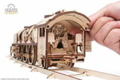 UGEARS 3d dřevěné mechanické puzzle v-express parní
